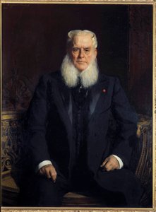 Portrett av Alfred Chauchard (1821-1909), grunnlegger av Louvre-butikkene, samler, giver av Musees Nationals. Maleri av Jean Joseph (Jean-Joseph) Constant dit Benjamin Constant (Benjamin-Constant) (1845-1902). 1896 Søn. 1,3x0,96 m Paris, musee d