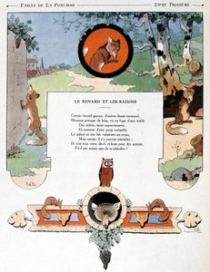 The Fox and the Grapes, illustrasjon fra 