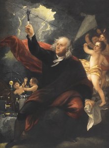 Benjamin Franklin drageeksperiment. (skrive ut)