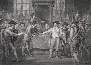 Oliver Cromwell oppløser det lange parlamentet