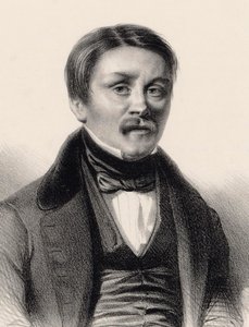 Portrett av organisten og komponisten Hippolyte Monpou 1804-1841, 1840. av Benjamin