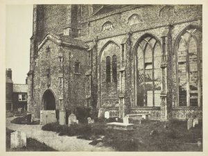 Sørsiden av Cromer kirke, ca. 1850-tallet. av Benjamin Brecknell Turner