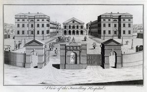 En utsikt over Foundling Hospital, 1756