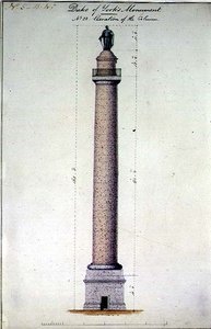 Høyde av hertugen av Yorks monument, Carlton Gardens, London