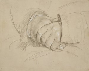 Clasped Hands, som sies å være poeten William Wordsworth