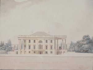 Den sørlige portikken til presidentens hus, 1807