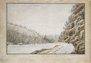 Utsikt på New Turnpike Road, på kanten av Juniata, med en fjern utsikt..., 1820.