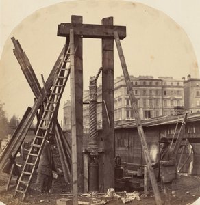 Byggingen av den internasjonale utstillingen i South Kensington i 1862, 1862 (bilde) av Benjamin L. Spackman