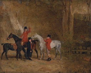 Revejaktscene av Benjamin Marshall