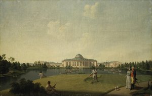 Utsikt over Tauride-palasset fra hagen, før 1797