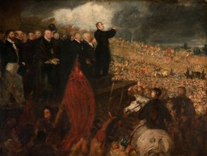 Møte i Birmingham Political Union, 1832-33.