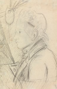 Portrettstudie av en ung mann av Benjamin Robert Haydon