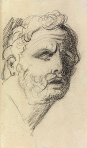 Portrettstudie av en mann av Benjamin Robert Haydon