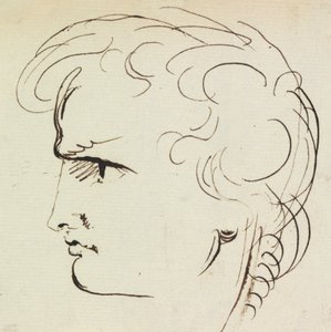 Portrettstudie av en ung mann av Benjamin Robert Haydon