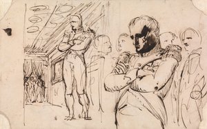 Studier av Napoleon, armene foldet, med andre figurer av Benjamin Robert Haydon