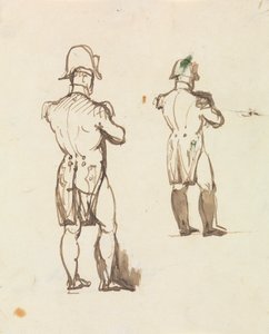 Studie for Napoleon Bonaparte av Benjamin Robert Haydon