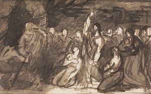 Studie av Kristus som oppdrar Lasarus av Benjamin Robert Haydon
