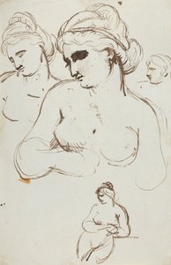 Studie av naken kvinne av Benjamin Robert Haydon