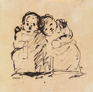 Studie av to barn av Benjamin Robert Haydon
