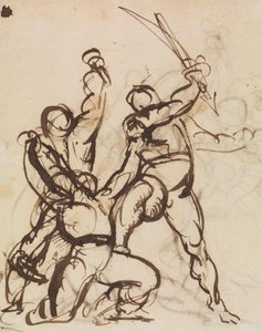 Studie av en kamp av Benjamin Robert Haydon