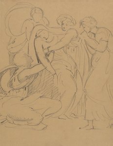 Studie av en dramatisk scene av Benjamin Robert Haydon