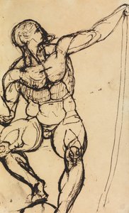 Studie av en naken mann av Benjamin Robert Haydon