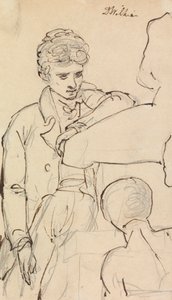Studie av en mann av Benjamin Robert Haydon