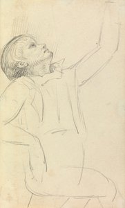 Studie av en sittende mann av Benjamin Robert Haydon