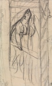 Mordet på Duncan - Lady Macbeth, nærmer seg Macbeth og kroppen av Benjamin Robert Haydon