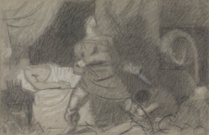 Mordet på Duncan - Macbeth med dolkene av Benjamin Robert Haydon