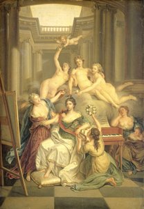 Frederika Sophia Wilhelmina av Preussen (1751-1820). Kone til prins Willem V, i kunsttempelet