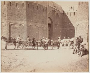Durani Gate, Heyland Cart og Pack Mules, som viser de forskjellige typene pakkesadler, Kandahar