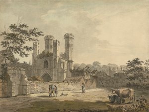 Sørøst utsikt over porten til St. Augustine's Monastery, Canterbury, Kent av Benjamin Thomas Pouncey