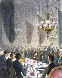 Mat, fra krepsdyr og reptiler i grafiske illustrasjoner av dyr - viser deres nytte for mennesker i deres sysselsetting under livet og bruken etter døden, ca. 1845