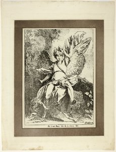 Angel of the Resurrection, fra den første utgaven av Specimens of Polyautography av Benjamin West