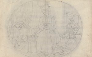 Kunstnerens kone og barn av Benjamin West