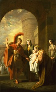 Hector tar avskjed med Andromache av Benjamin West