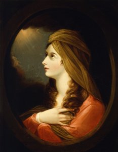 Portrett av en dame, slutten av 1700-tallet av Benjamin West