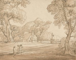 Veiscene i Windsor Forest av Benjamin West