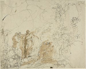 St. Paul rister av hoggormen av Benjamin West