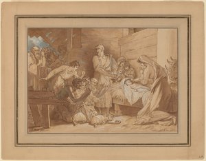 Hyrdenes tilbedelse av Benjamin West