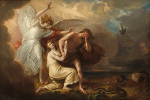 Utdrivelsen av Adam og Eva fra paradiset av Benjamin West