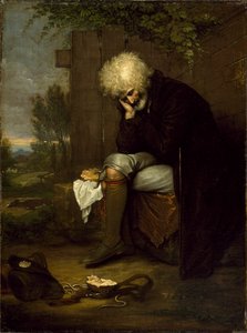 The Pilgrim Mourning His Dead Ass, ca. 1775 av Benjamin West