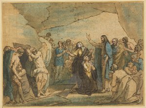 Oppreisningen av Lasarus av Benjamin West