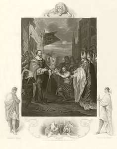 William I mottar kronen av England av Benjamin West