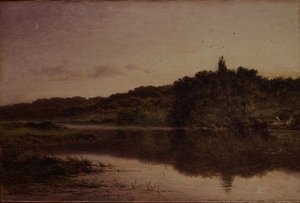 Kveld på Streatley, Bedfordshire av Benjamin Williams Leader