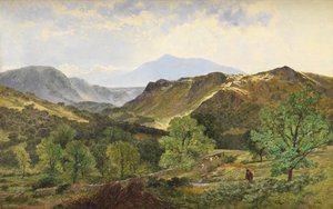 Moel Siabod - i lærdalen, 1871 av Benjamin Williams Leader