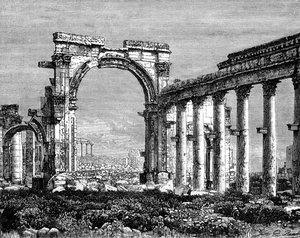 Ruinene av Palmyra, Syria, 1800-tallet