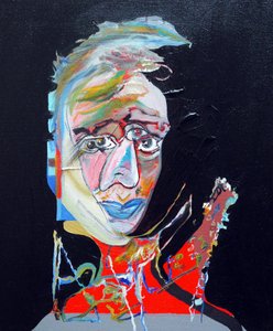 50 store forfattere i historien: Virginia Woolf, 2015 (olje og akryl på lerret)
