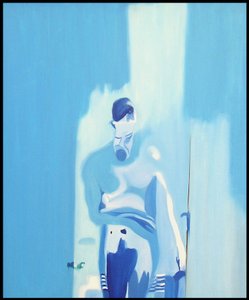 Idealmann i overeksponert motlys, 2000 (olje på lerret) av Benoit Erwann Boucherot